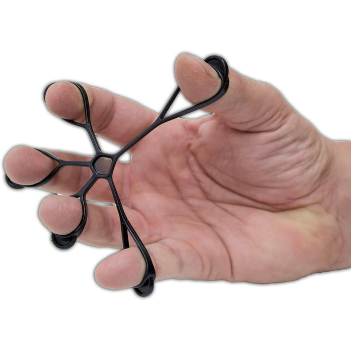 Еспандер для пальців AFH Тренажер для рук Набір з 3 шт. Міцний (зелений), дуже сильний (синій) та надзвичайно сильний (чорний)