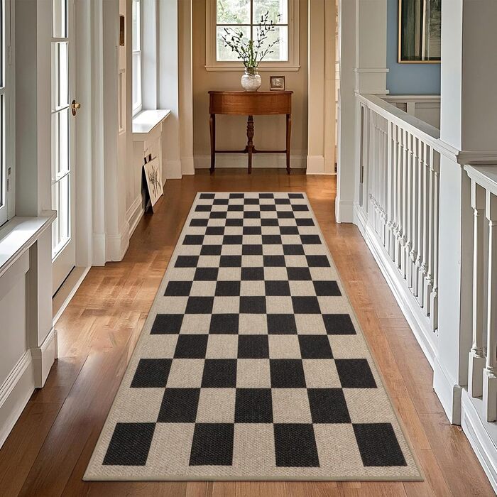 Тканий килимовий килим для передпокою, нековзний, 80x200 см, килимок для кухні, який можна прати, сучасна доріжка для передпокою, килимова доріжка, кухонна доріжка, килим для передпокою, килим для кухні, входу, вітальні, коридору, 80 x 200 см квадрат