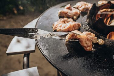 Щипці для барбекю V-Tong 51 см - Щипці для сервірування з дерев'яною ручкою - Багатофункціональні щипці для м'яса з відкривачкою 5