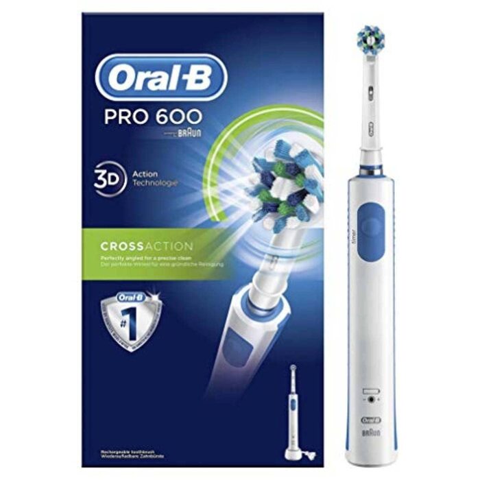 Електрична зубна щітка Oral-B Genius 8000N з додатком для визначення положення та розумного тренування, 5 програм чищення, тримач для смартфона та дорожній кейс, срібний одинарний