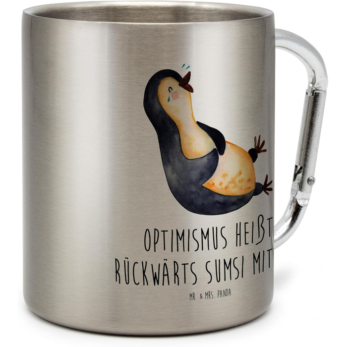 Термос-кухоль з пінгвінами &quotМістер і місіс Панда&quot, що сміються - подарунок, ха-ха, пінгвіни, термокухоль з нержавіючої сталі, гумор, лол, чайна кружка, оптимізм, металева кружка, термокухоль, чашка для чаю