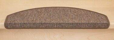 Килимки для сходів Kettelservice-Metzker Килим для сходів Ariston Протектор напівкруглий 65х24см, коричневий 15 шт. 15 шт. коричне