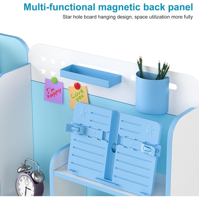 Комплект письмового столу та стільця для дітей віком від 3 до 18 років, дитячий художній стіл з регульованою висотою для дівчаток та хлопчиків, ергономічний дитячий стіл з шухлядою, рожева книжкова полиця