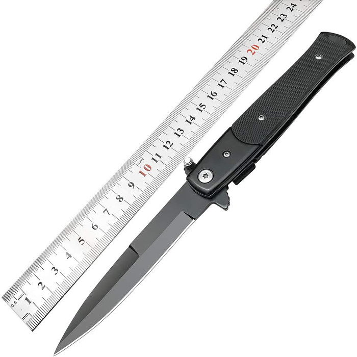 Складаний ніж Гострий ніж на відкритому повітрі Мисливський ніж та ніж для виживання Одноручний ніж Кишеньковий ніж з лезом з нерж