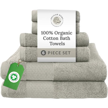 Органічний набір рушників для ванни, товсті, ультрам'які та поглинаючі рушники з турецької бавовни, безкомпромісна якість/довговіч