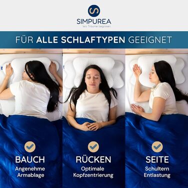 Ортопедична подушка для сну Бамбук Ергономічна подушка для підтримки шиї з в&39язкопружною піною з ефектом пам&39яті та дихаючою чохлом з бамбукового волокна Для сну на спині, боці та животі. Білий бамбук.