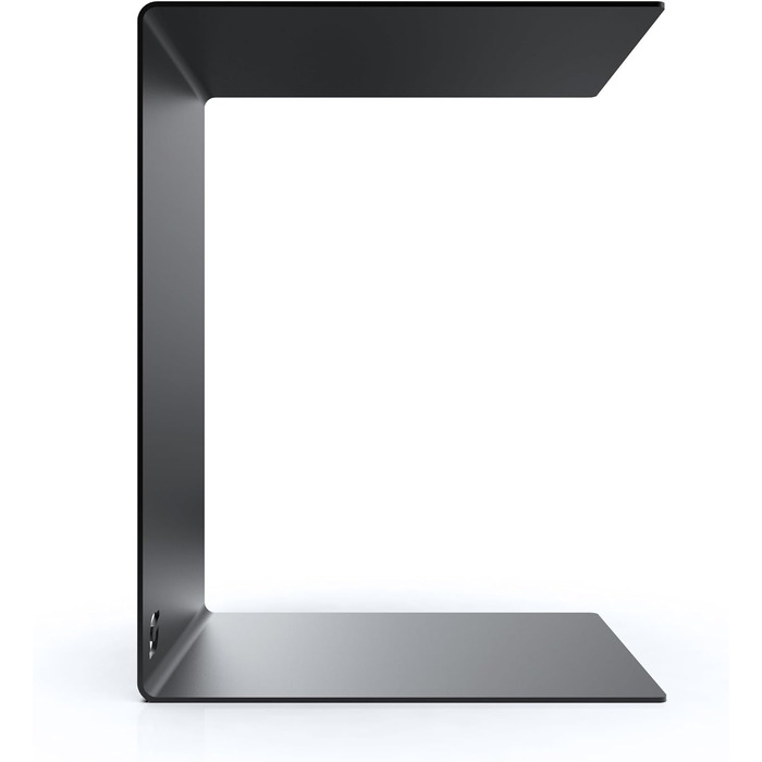 Берлінський журнальний столик Металевий Високоякісне порошкове покриття Журнальний столик Стіл для вітальні Столик для ноутбука Підставка для дивана Підходить для використання всередині та зовні приміщень Чорний C-подібний 50 см