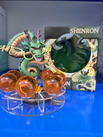 ЧИТАЙТЕ Набір фігурок ПВХ Shenron з кришталевої кулі ShenLong Ball Аніме-фігурка з 7 кульок 4,2 см і підставкою