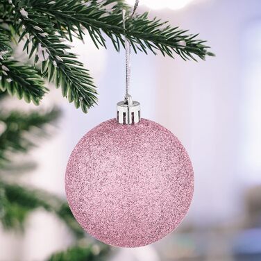 Різдвяні кульки набір із 72 шт рожеві Relaxdays