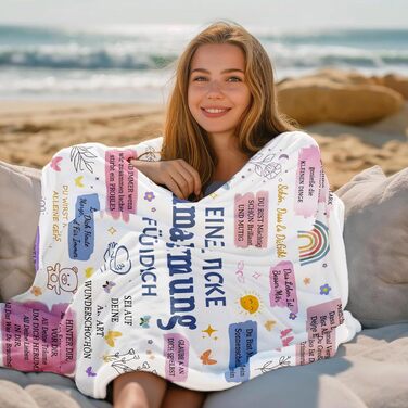 Подарунки для найкращої подруги/друзі, плед 150 x 200 см - Персоналізований плед для обіймів, подарунки на день народження для дівчини/дівчини, подарунок для дружби для жінки/сестри/колеги на Різдво 150x200 см