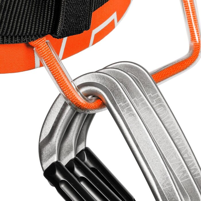 Ремінь Mammut 4 Slide Harness Klettergurt XS-M яскраво-помаранчевий-чорний