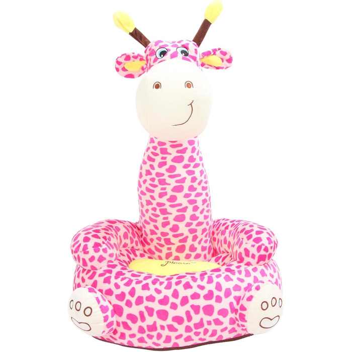 Дитяче крісло Cryfokt з мультфільмами, м&39яке незалежне космічне крісло, кришталевий оксамитовий матеріал для дому, дитячої кімнати, плюшеве крісло для малюків (рожевий олень)