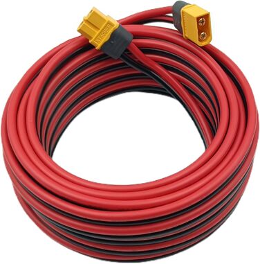 Подовжувач YIMIKEDAYA XT60 12AWG XT60 Подовжувач від штекера до гнізда, сумісний з EcoFlow Powerstation 6M