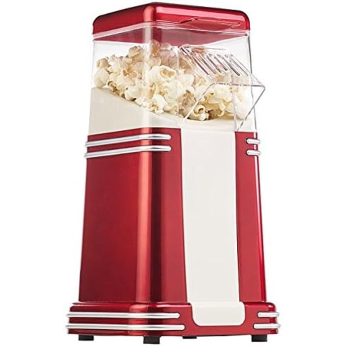 Машина для приготування попкорну Rosenstein & Shne машина для приготування попкорну XL з гарячим повітрям до 100 г кукурудзи, 1,200 Вт (машина для попкорну, машина для гарячого повітря, день народження)