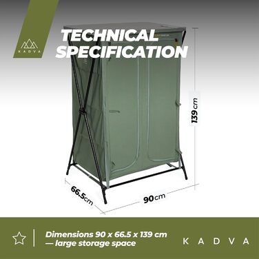 Кемпінгова шафа CAMPShelf 24, розміри 66,5 x 90 x 139 см. Кемпінгова шафа виготовлена з міцного матеріалу. Легка та стійка конструкція. Легко збирається та транспортується. Колір зелений.