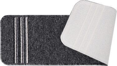Сходинки CAMILSON Нековзні килимові накладки для використання всередині та зовні приміщень Чохли для сходів для домашніх тварин (комплект з 13 шт. , темно-сіра лінія)