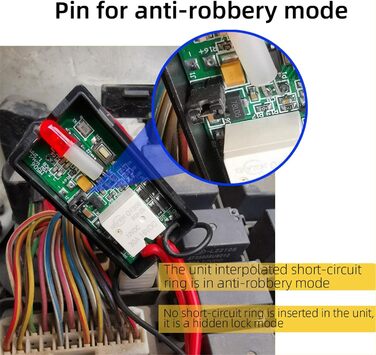 Протиугінний пристрій, автомобільний іммобілайзер з датчиком автомобіля, протиугінний електронний замок двигуна з протиугінним пультом дистанційного керування, два режими для автомобіля