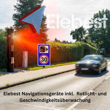 Навігаційний пристрій Elebest City 90 TMC 9-дюймова GPS-навігаційна система 2025 року з TMC, точками інтересу, попередженнями про камери контролю швидкості та оновленнями карти Навігація для вантажівок, автомобілів та автофургонів