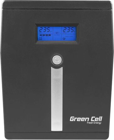 Джерело безперебійного живлення (ДБЖ) Green Cell UPS05 лінійно-інтерактивне 3 кВА 1200 Вт 5 розеток змінного струму