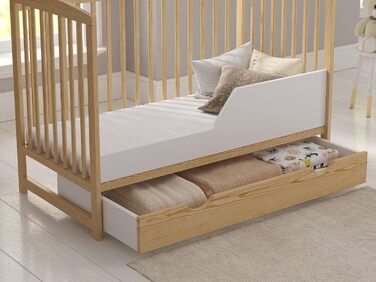 Дитяче ліжечко/спальне місце Love For Sleep 120x60 см з пінопластовим матрацом, дитяче ліжко Jacob з сосни, дерев&39яне дитяче ліжко - Дитяче ліжко, трансформоване ліжечко/дитяче ліжко