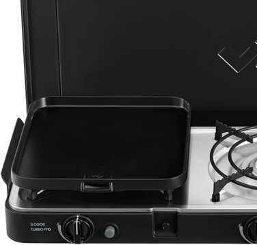 Гриль - Портативні грилі - Поверхня для приготування їжі з нержавіючої сталі - У комплекті захисний чохол - Кемпінг - Обов&39язкові речі для барбекю 3 Cook Turbo FFD 50mBar, 3 Cook Turbo FFD Deluxe - 50mBar -