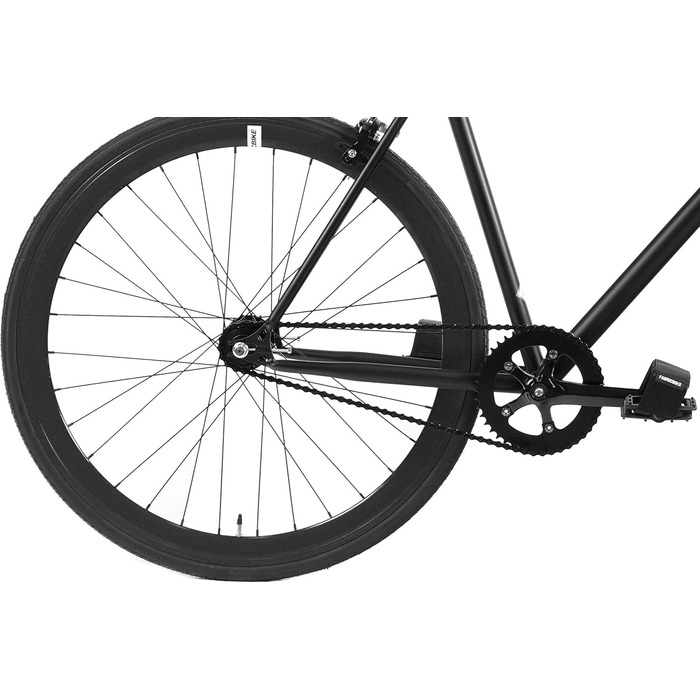 Дюймов, фіксована передача, одна швидкість, Hi-Ten Rahmen Stahl, 10,45 кг (розмір M) повністю матово-чорний M-53 см, 28