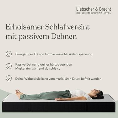 Двосторонній матрац 90x200 см із зоною підтримки хребта та кульшових суглобів - Зручний 7-зонний матрац з холодної піни - Ідеальне зняття тиску та пасивне розтягування м&39язів під час сну 90 x 200 см