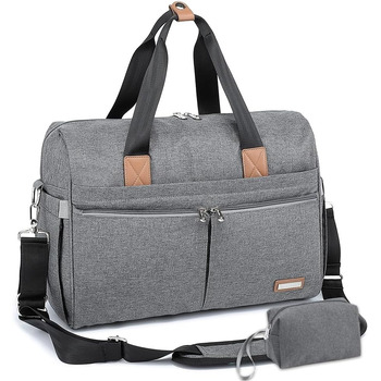 Пеленальна сумка, велика пеленальна сумка для подорожей на вихідні, стильна для мами і тата, дитяча сумка-трансформер для хлопчикі