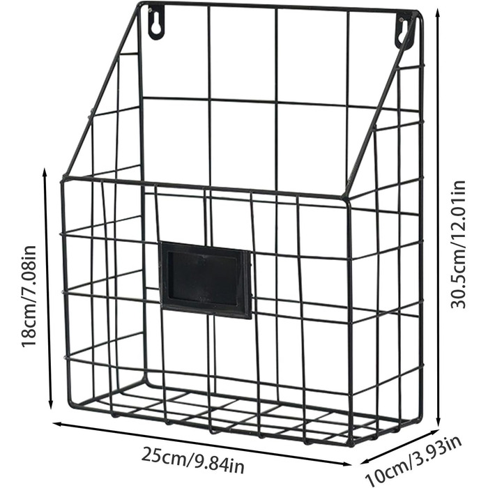 Вішалка для газет на стіну, вішалка для газет з металевого дроту Вішалка для газет з металевого дроту Простий та елегантний органайзер для зберігання брошур, книг, пошти та всіх видів газет