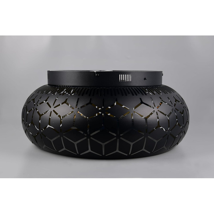 Стельовий вентилятор з освітленням Reality Bidar R61574080, матовий чорний метал, 3 швидкості, літній/зимовий режими, пульт ДК, таймер
