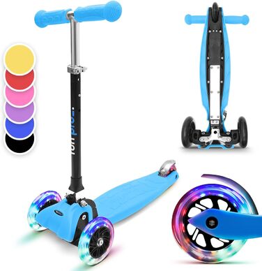 Самокат Fun Pro ONE, безпечний самокат преміум-класу для дітей віком від 3 років, переможець порівняльного тесту, світлодіодні кол