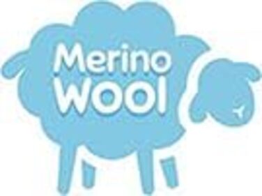 Подушка з мериносової вовни з етикеткою якості, подушка для сну, 900 г мериносової вовни, 40 x 80 см, натуральна вовна, 1 шт.