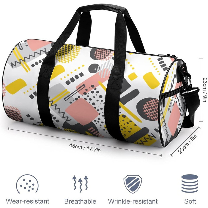 Універсальна дорожня сумка, геометричний графіті, спортивна сумка для чоловіків та жінок, сумка-мішок, спортивна сумка
