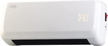 Настінний вентилятор-обігрівач Sichler Household Appliances компактний настінний вентилятор-обігрівач з цифровим термостатом, таймером, 2000 Вт (обігрівач, настінний обігрівач, охолодження)