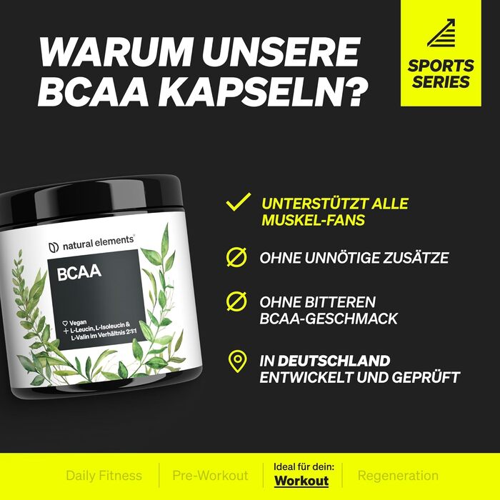 Веганські капсули BCAA, 360 шт.