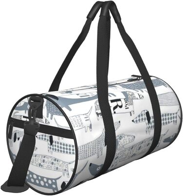 Містка дорожня сумка для подорожей, легка та довговічна, чудовий подарунок для походів, відпустки, ділових поїздок та іншого, з милим таксою, універсальний розмір