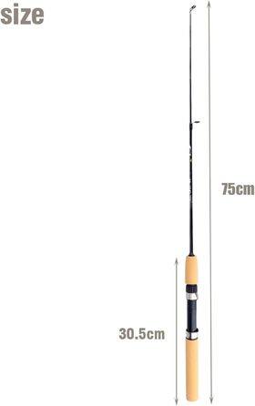 Hominas ICE Fishing Rods, Ultralight Portable Complete ICE Fishing Rods Mini Portable Spinning Rods Outdoor Portable Winter Fishing Rods for Outdoor Fishing Rods, Hominas ICE Fishing Rods, Ultralight Portable Complete ICE Fishing Rods Mini Portable Spinni