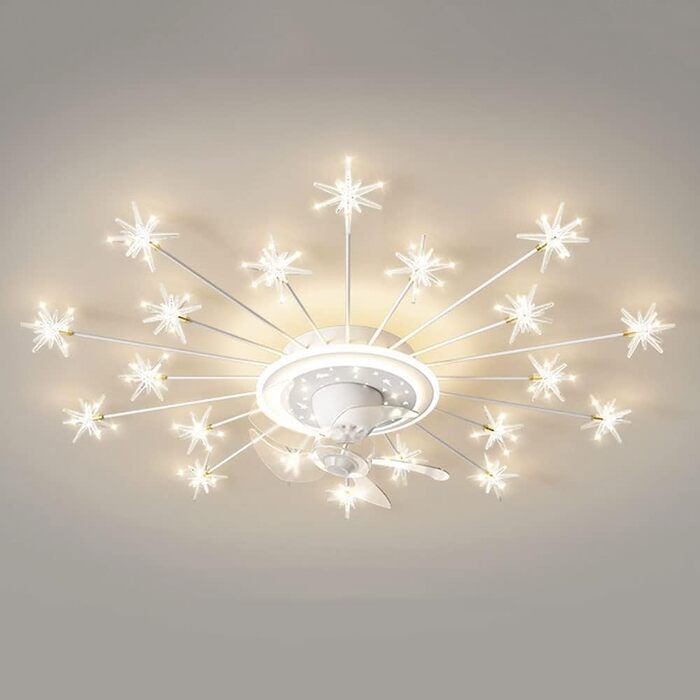 Вт світлодіодний стельовий світильник з можливістю регулювання, стельовий вентилятор зі світлодіодним підсвічуванням, регульована