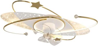 Вт світлодіодний стельовий світильник з регулюванням яскравості, стельовий вентилятор зі світлодіодним підсвічуванням, регульовано