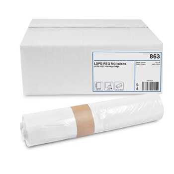 Мішків для сміття 60 літрів Ідеально підходить для професійного прибирання будівель, 250