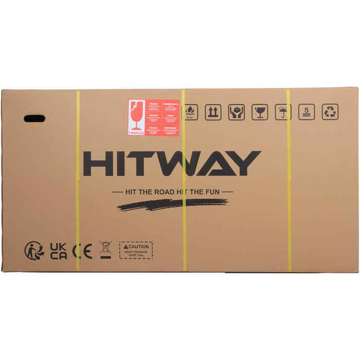 Електровелосипед HITWAY E Bike 26 дюймів 250 Вт 36V 12Ah 7 швидкостей чорний