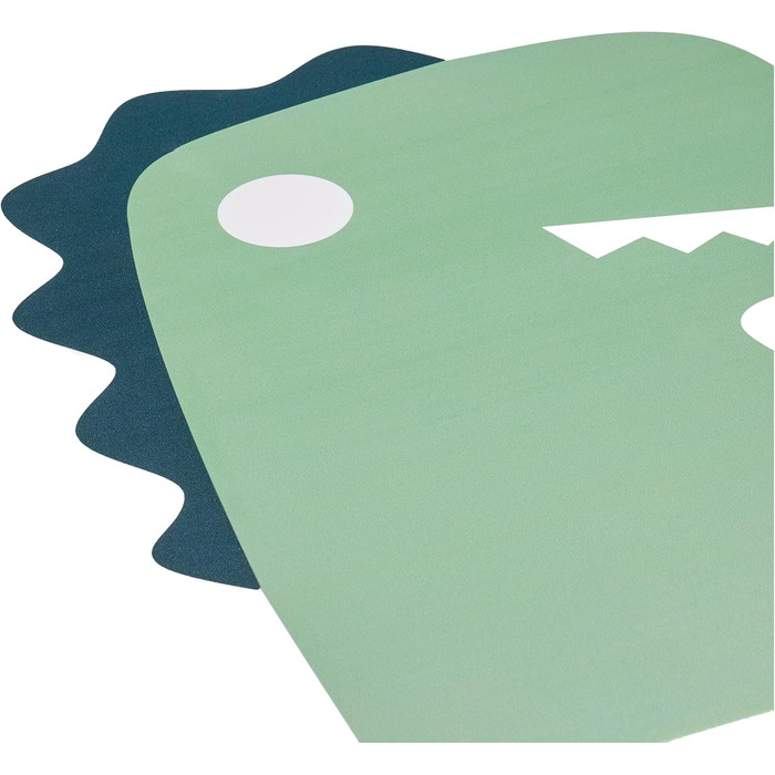 Дитячий комплект сидіння Relaxdays, дизайн динозаврів, дитячий стіл зі стільцем, для дівчаток та хлопчиків, зона відпочинку для дитячих кімнат, білий/зелений