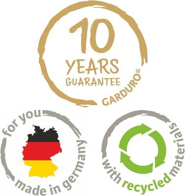 Шойріх Хвильова Куля Висока, висока ємність із пластику, чорний граніт, діаметр 29,8 см, висота 40 см, об&39єм 6 л. Чорний граніт Ø 29,5 см, висота 40 см Хвильова Куля Висока