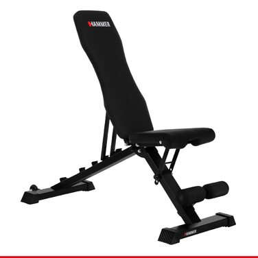 Силова лава HAMMER Force 2.0, похилий тренажер, регулювання кута нахилу, попередньо зібраний на 99, вантажопідйомність 200 кг, транспортні колеса, 123 x 52 x 120