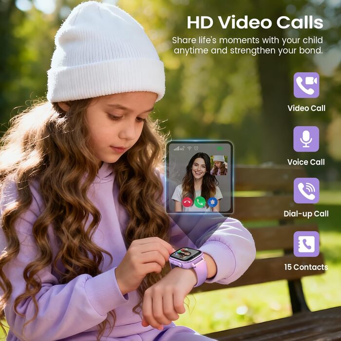Дитячий смарт-годинник SWGOTA з телефоном та GPS, 1,83-дюймовий дитячий годинник з відеодзвінками/голосовим чатом/SOS/шкільним режимом/SMS/SIM/будильником, дитячий смарт-годинник IP68 з крокоміром та монітором сну, подарунок для дівчаток та хлопчиків, фіо