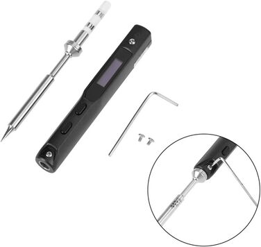 Міні-паяльник TS101 Портативний електричний паяльник з набором DC 12V-24V 65W зварювальний інструмент для електроніки та друковани