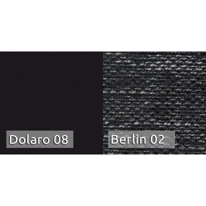 Диван-ліжко Bird - диван з функцією сну та відділенням для зберігання речей, розкладний диван, розкладний диван з хромованими ніжками, кушетка, комплект диванів, комплект диванів (Чорний Чорний (Dolaro 08 Berlin 02))