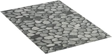 Килимок WENKO Sassi Soft з піни, нековзний килимок для підлоги, універсальне використання як килимок для душу, що легко доглядається, та брудовідштовхувальний килимок для кухні, гігієнічний, повітропроникний, можна різати, 50 x 80 см / пластик 80 x 50 см 