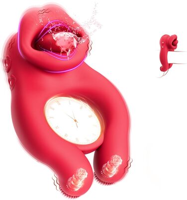 Секс-іграшка для пеніса з кільцем для пар, екстремальний секс, еротична секс-іграшка для чоловіків з кільцем для пеніса та язиком з 10 режимами вібрації, масажер з подвійними кільцями для пеніса, еротична секс-іграшка для клітора