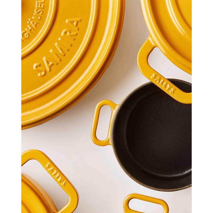 Чавунна каструля Sally's 'Samira Deluxe - міцна та високоякісна перлина для ідеального приготування їжі - об'ємом 2,2 літра, для в